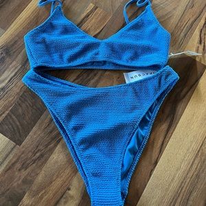 PacSun blue bathing suit. Large bottom medium top.